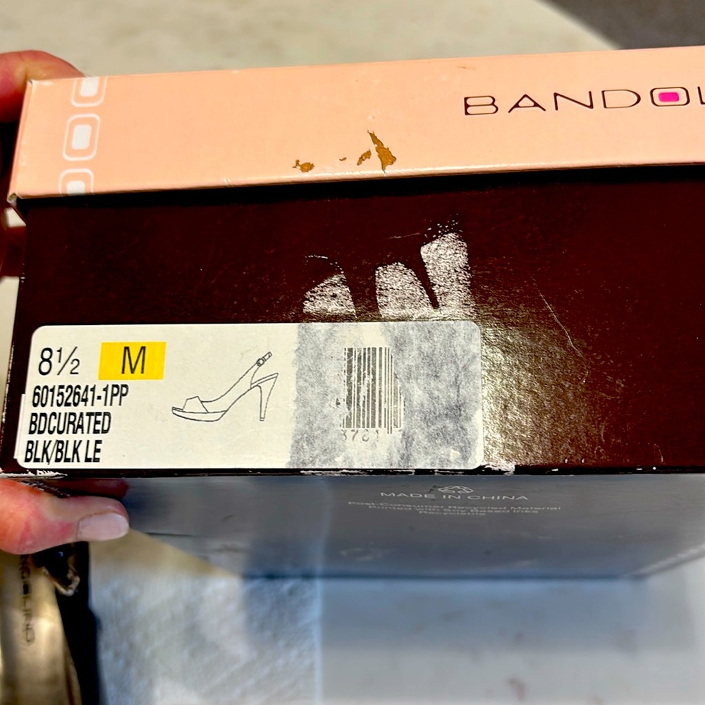Bandolino high dress sandal.